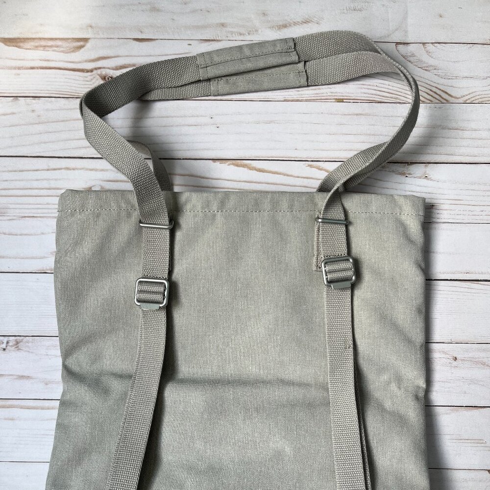 IKEA DROMSACK Convertible Tote Bag Backpack Gray - Picture 3 of 13